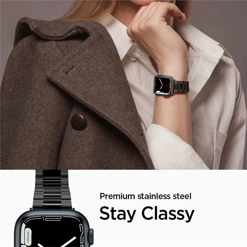 Išmaniojo laikrodžio Apple 4/5/6/7/8/SE dirželis, Juodos spalvos, 38/40/41mm