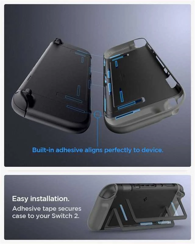 Spigen Nano Pop, juodas sesame - Nintendo Switch 2