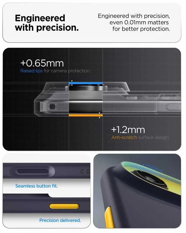 Spigen Nano Pop MagSafe dėklas skirtas Apple iPhone 17 Air – Navy mėlynos spalvos