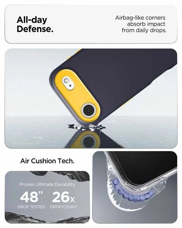 Spigen Nano Pop MagSafe dėklas skirtas Apple iPhone 17 Air – Navy mėlynos spalvos