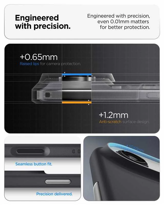Spigen Nano Pop MagSafe dėklas skirtas Apple iPhone 17 Air – juodos spalvos