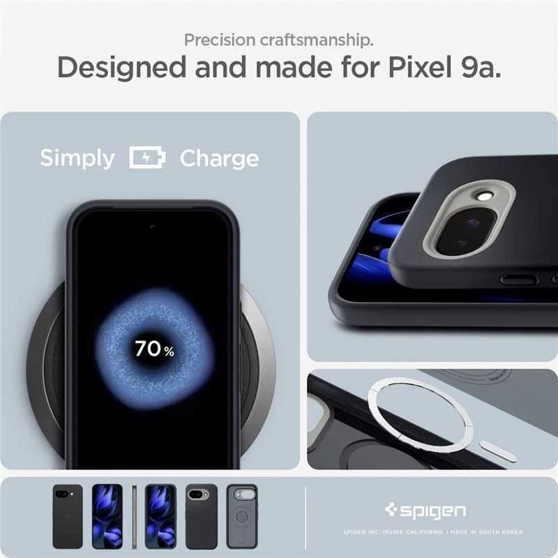 Dėklas Spigen Nano Pop MagSafe, juodas sesame - Google Pixel 9a
