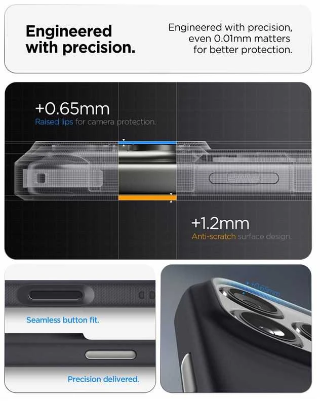 Dėklas Spigen Nano Pop MagSafe, juodas sesame - iPhone 17 Pro Max