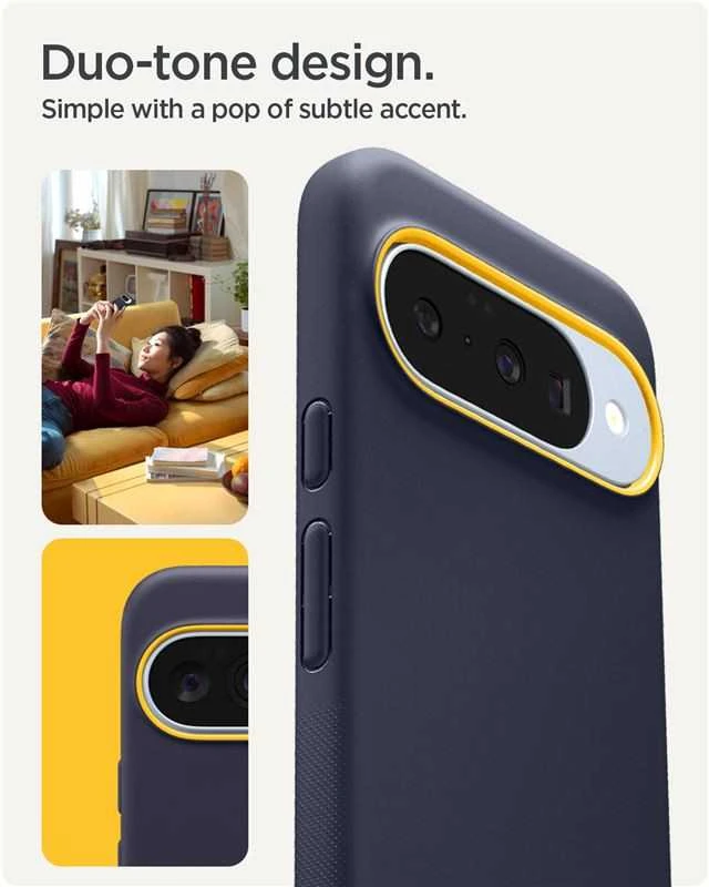 „Spigen Nano Pop Mag MagSafe“ dėklas, skirtas „Google Pixel 10 Pro XL“ – tamsiai mėlynas Mėlyna
