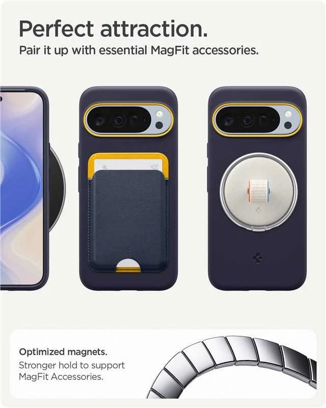 „Spigen Nano Pop Mag MagSafe“ dėklas, skirtas „Google Pixel 10 Pro XL“ – tamsiai mėlynas Mėlyna