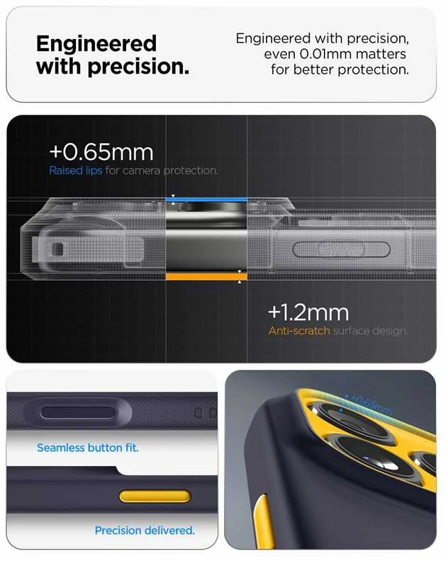 Dėklas „Spigen Nano Pop MagSafe“, mėlynių tamsiai mėlynas - iPhone 17 Pro Max
