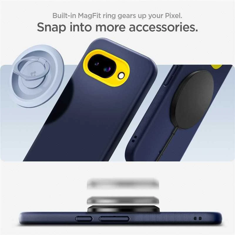 Dėklas Spigen „Nano Pop MagSafe“, mėlynių tamsiai mėlynas – „Google Pixel 9a“