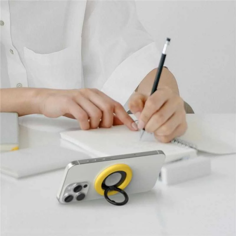 Spigen Nano Pop MagSafe telefono laikiklis, juodas sezamas