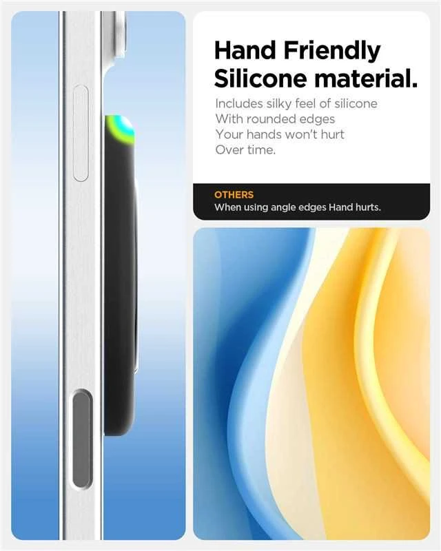 Spigen Nano Pop MagSafe telefono laikiklis, juodas sezamas