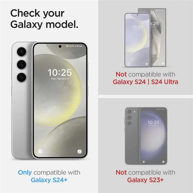 SPIGEN NEO FLEX 2-PACK GALAXY S24+ PLUS CLEAR HYDROGEL FOIL