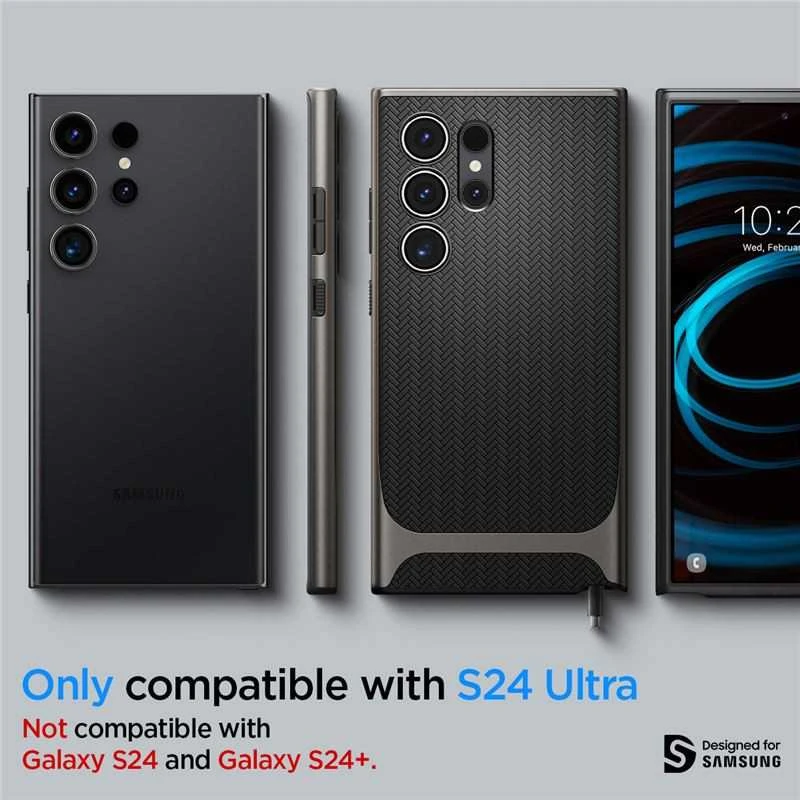 Dėklas Samsung Galaxy S24 Ultra Spigen Neo Hybrid Gunmetal