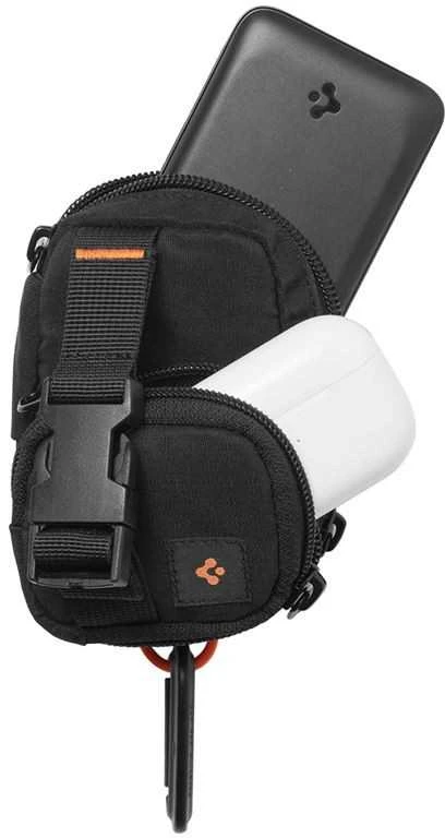 Spigen nešiojamas dėklas-organizeris SnapZip MagSafe, juodas