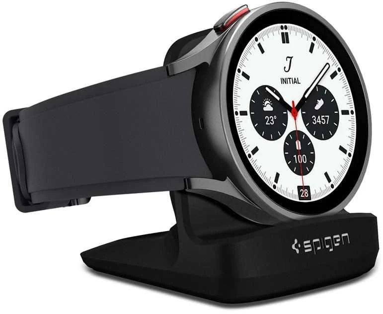 Naktinis įkrovimo stovas Spigen S353, skirtas Samsung Galaxy 5/5 Pro, Juodos spalvos