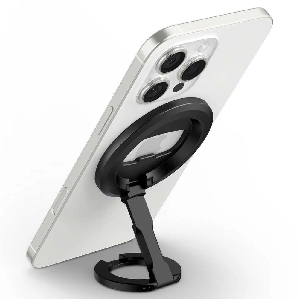 Spigen O-Mag magnetinis telefono laikiklis su reguliuojamu stovu