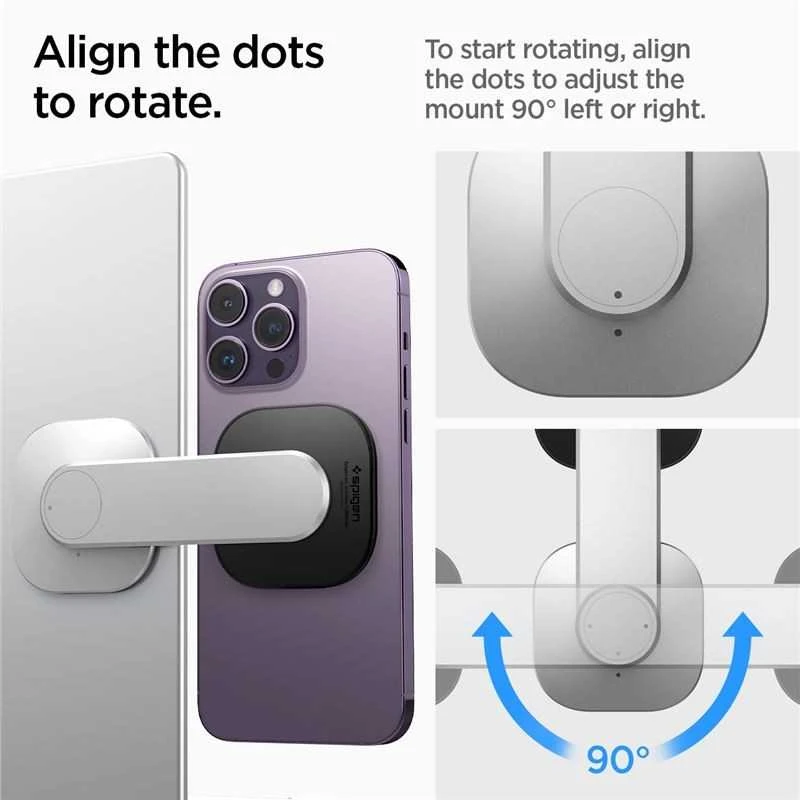 Spigen OneTap Monitorius/Nešiojamas kompiuteris Mount S312, sidabrinis