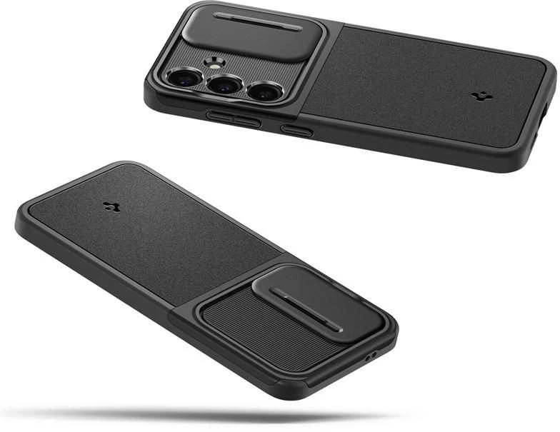 Samsung Galaxy S24 Spigen Optik Armor dėklas telefonui juodos spalvos