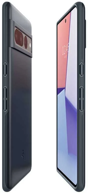 Dėklas Spigen Thin Fit, metalinis skalūnas - Google Pixel 7 Pro