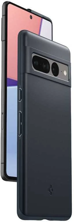 Dėklas Spigen Thin Fit, metalinis skalūnas - Google Pixel 7 Pro