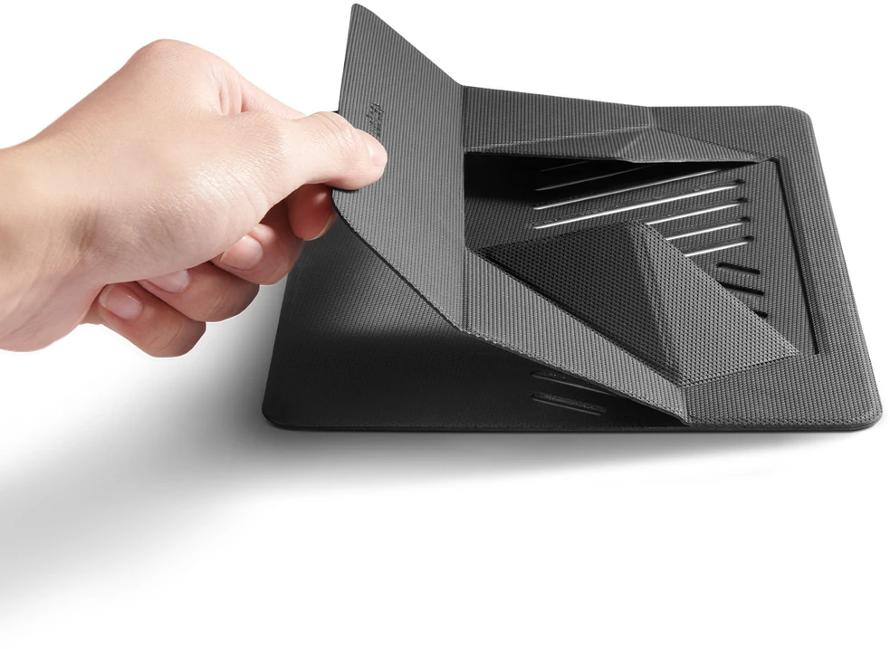 SPIGEN LD201-S6 SLIMFOLD NEŠIOJAMOJO KOMPIUTERIO STOVAS SPACE Pilkas