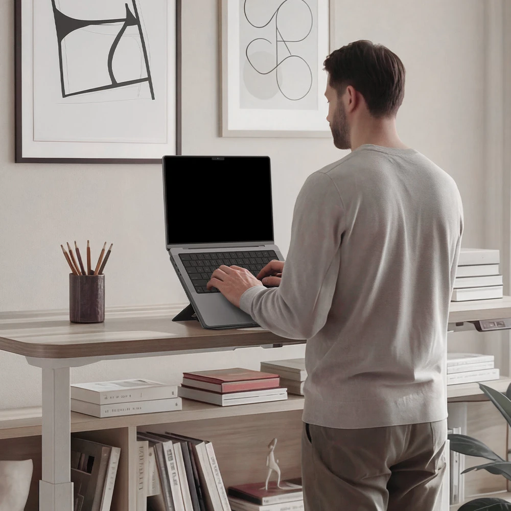 Spigen Slim Fold Nešiojamas kompiuteris Stand LD201-S7, juodas