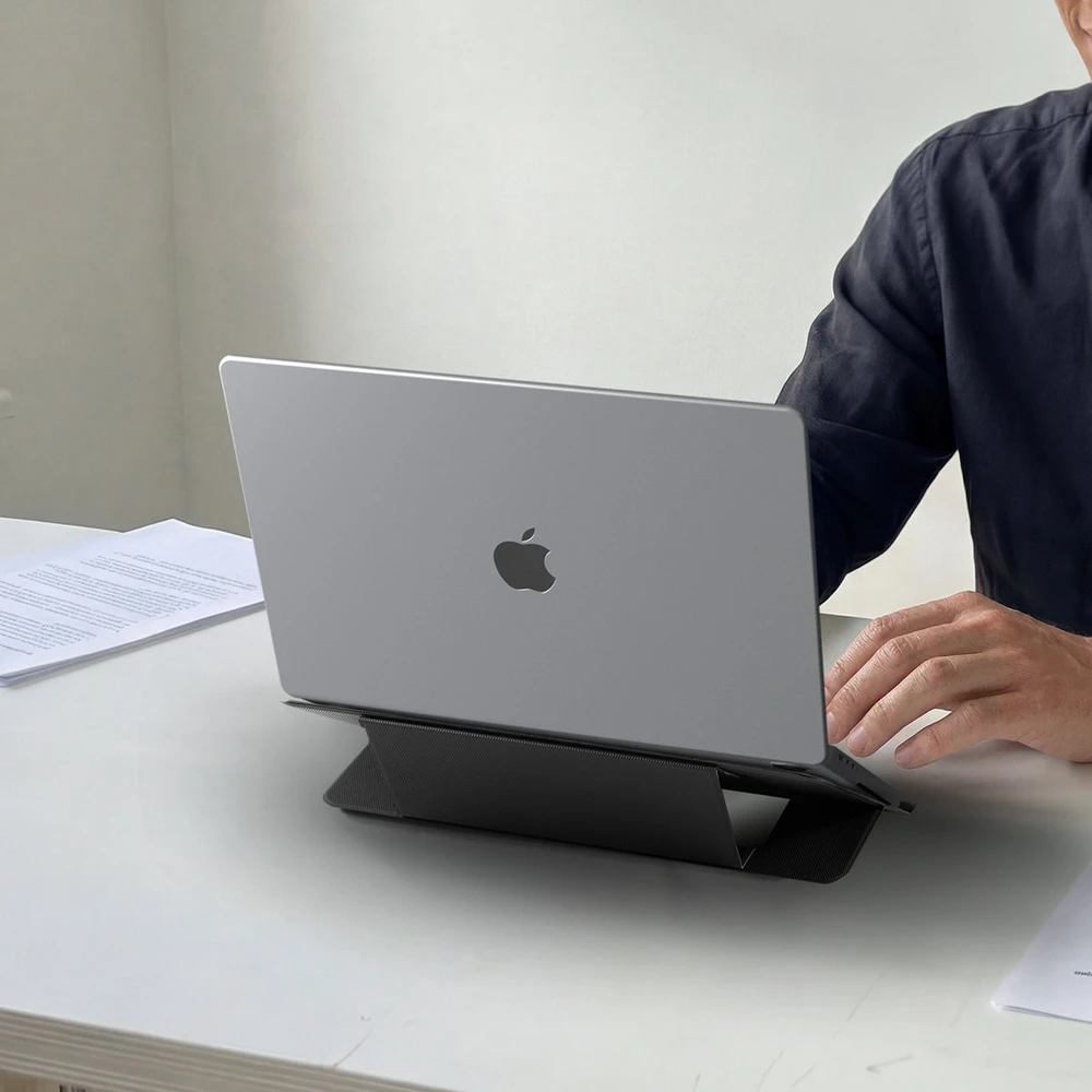 Spigen Slim Fold Nešiojamas kompiuteris Stand LD201-S7, juodas