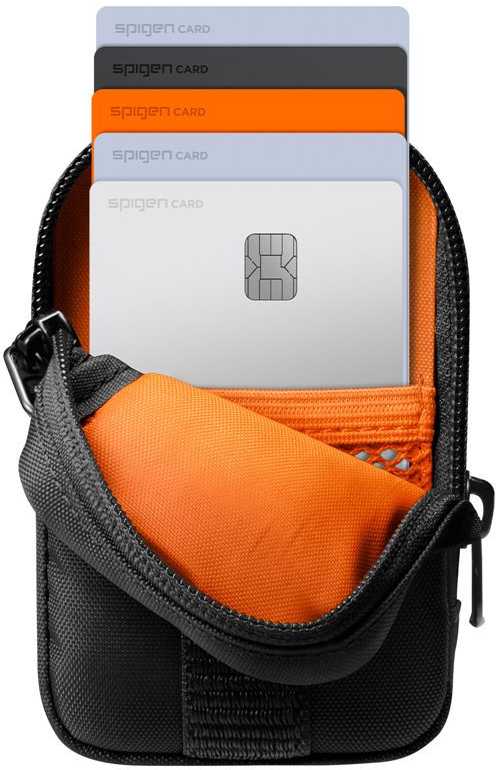 Dėklas Spigen Portable Organizer Pouch TintapZip MagSafe, juodos spalvos