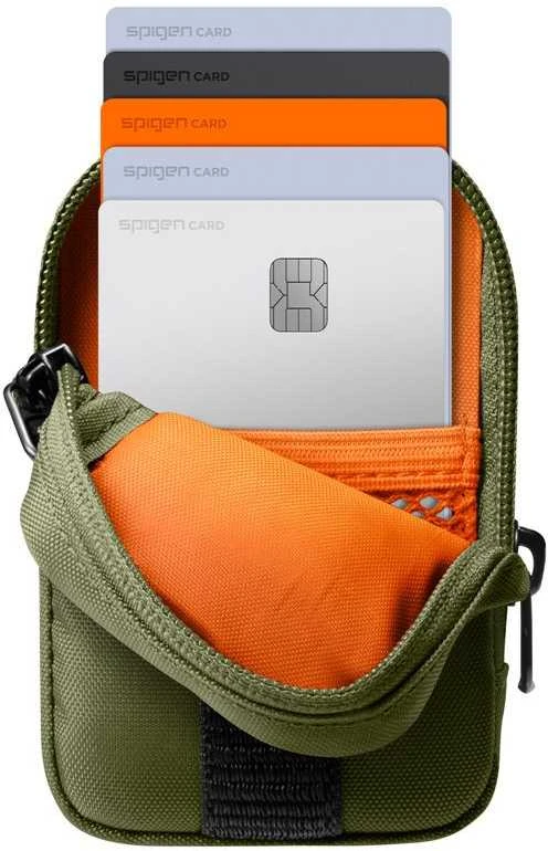 Spigen Portable Organizer Pouch TintapZip MagSafe, olive žalias