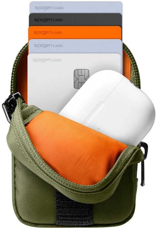 Spigen Portable Organizer Pouch TintapZip MagSafe, olive žalias