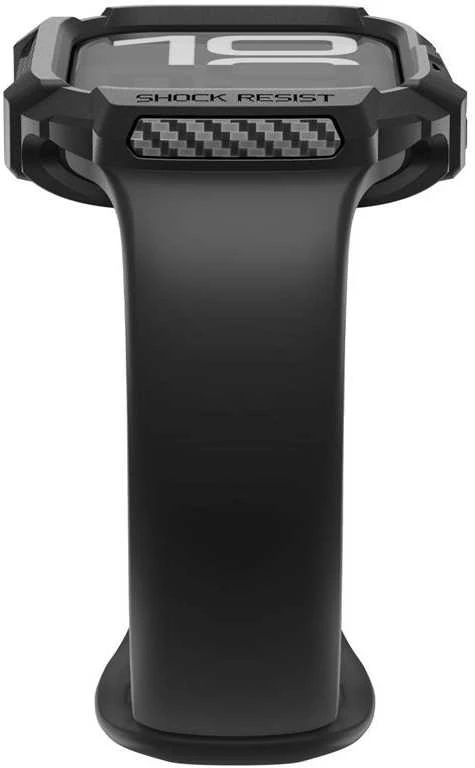 Spigen „Rugged Armor 2“, matinis juodas – „Apple Watch 11“ 42 mm