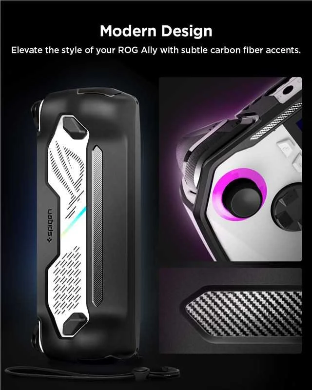 Asus ROG ALLY Spigen Rugged Armor Matte dėklas telefonui juodos spalvos