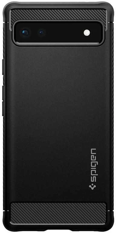 Dėklas Spigen Rugged Armor, juodas - Google Pixel 6a