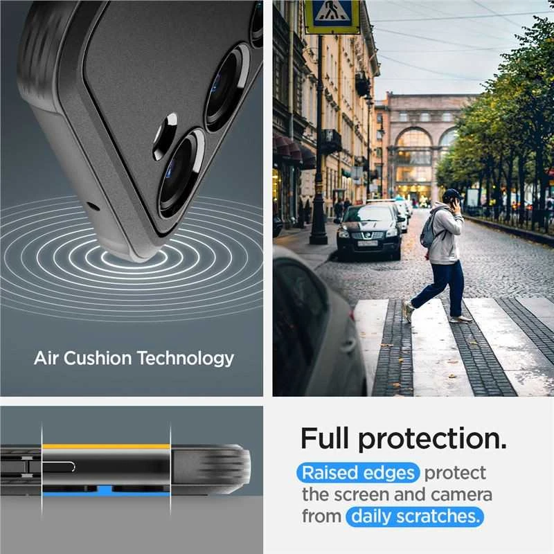 Spigen Rugged Armor Samsung Galaxy S23 dėklas telefonui matinės juodos spalvos