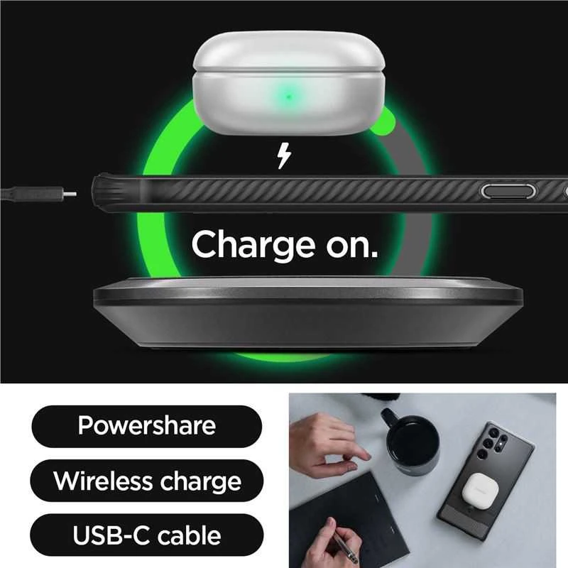 Dėklas SPIGEN RUGGED ARMOR GALAXY S23 ULTRA MATTE Juodas
