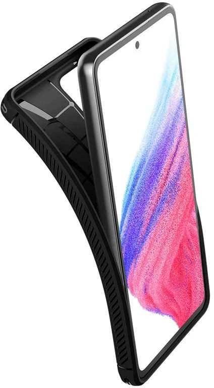 Spigen Rugged Armor Samsung Galaxy A53 5G dėklas telefonui matinės juodos spalvos