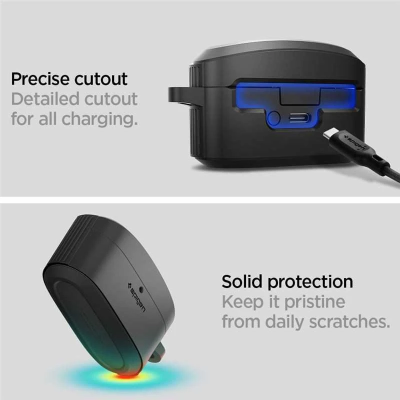 Spigen Rugged Armor, juoda - Sony WF-1000XM5