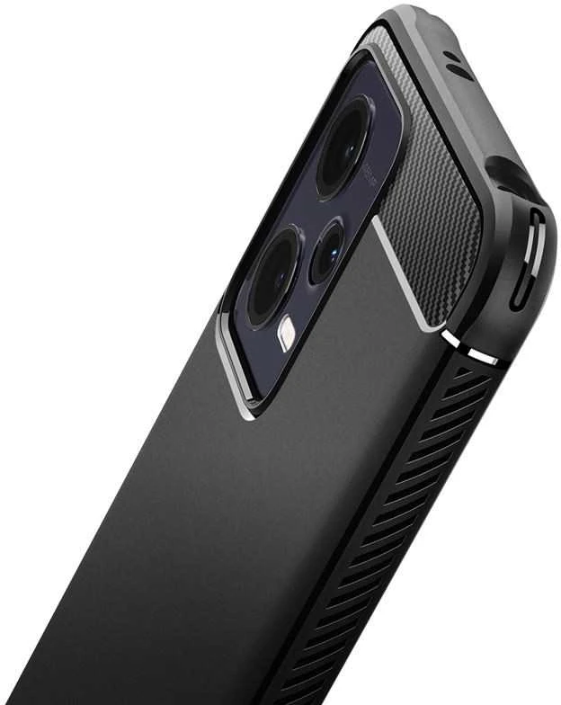 Dėklas Spigen Rugged Armor, juodas - Xiaomi Redmi Note 12 5G/ POCO X5 5G