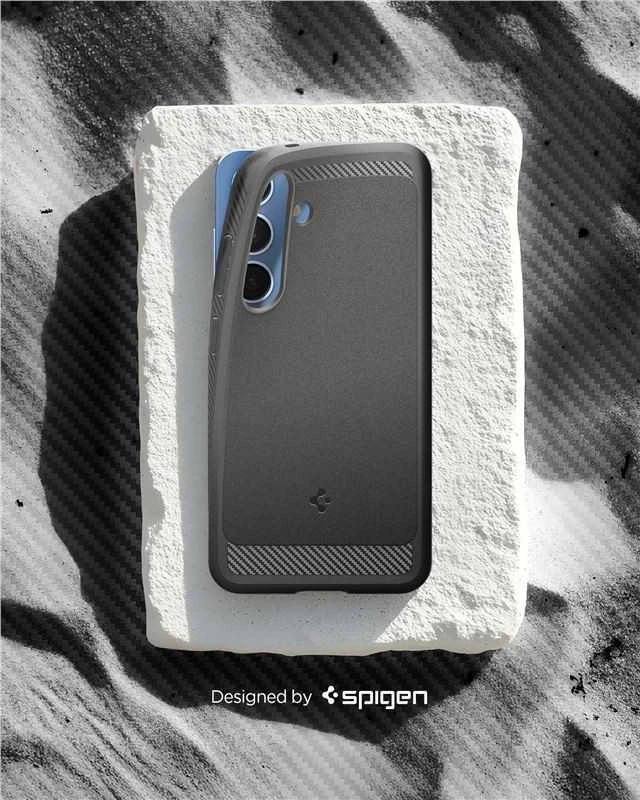 Spigen Rugged Armor Mag MagSafe Samsung Galaxy S25 – dėklas telefonui pilkos spalvos