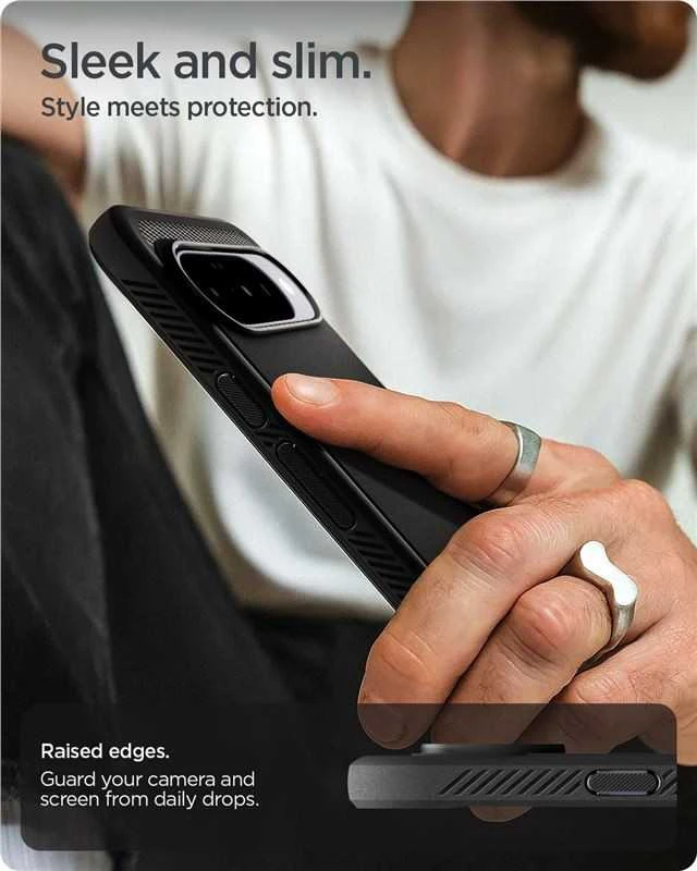 Dėklas SPIGEN RUGGED ARMOR MAG MAGSAFE GOOGLE PIXEL 10 / 10 PRO MATTE Juodas
