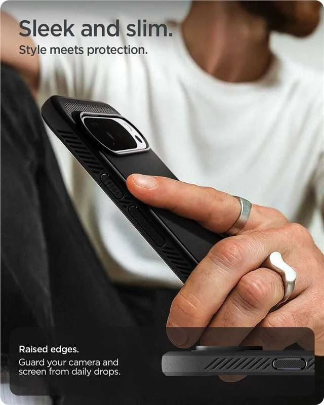 Dėklas Spigen Rugged Armor Mag Magsafe Google Pixel 10 Pro XL matte juodas
