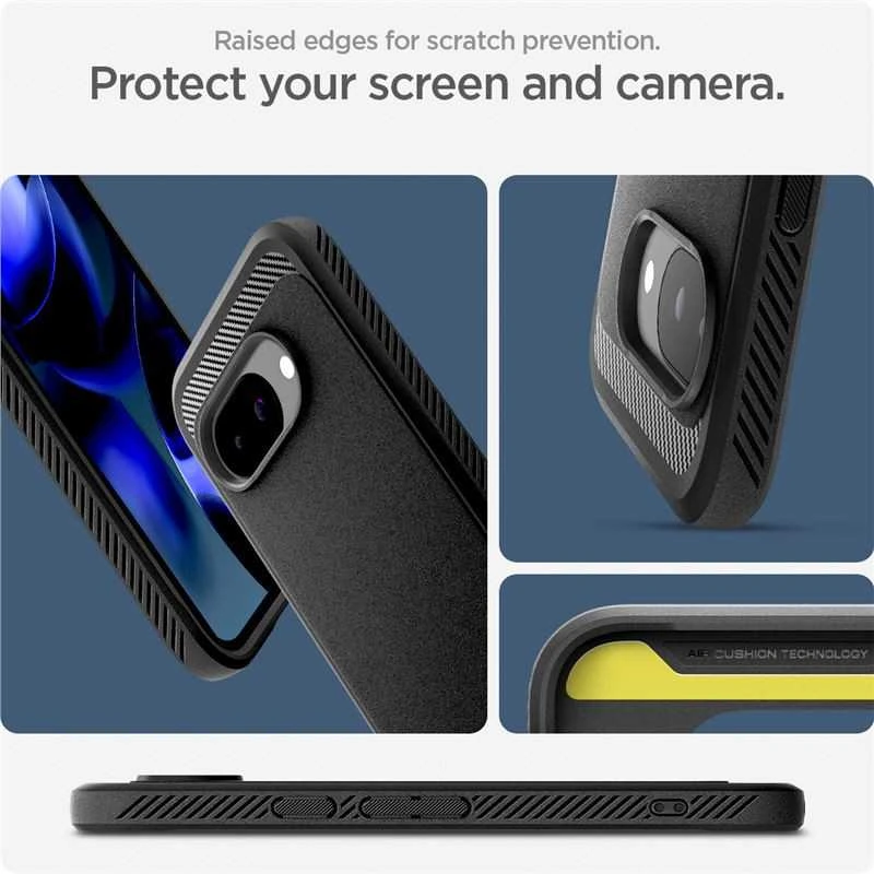 Spigen Rugged Armor Mag MagSafe dėklas, skirtas Google Pixel 9A – Matinis Juodas