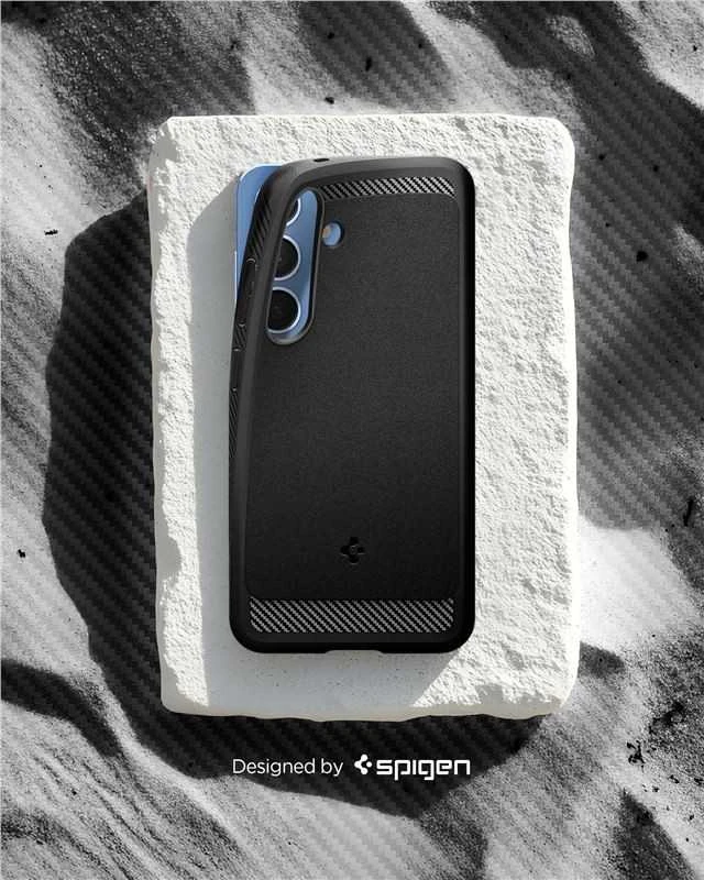 Spigen Rugged Armor Mag MagSafe Samsung Galaxy S25 – Matte dėklas telefonui juodos spalvos