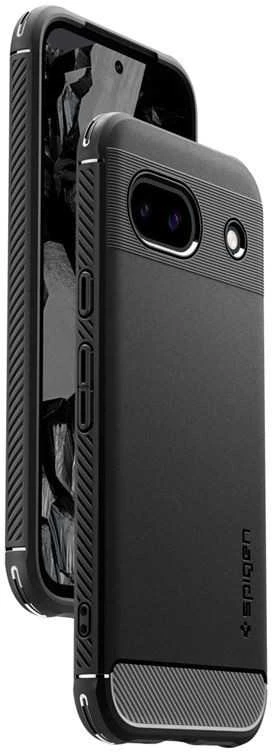Spigen Rugged Armor – dėklas skirtas Google Pixel 8A Juodas