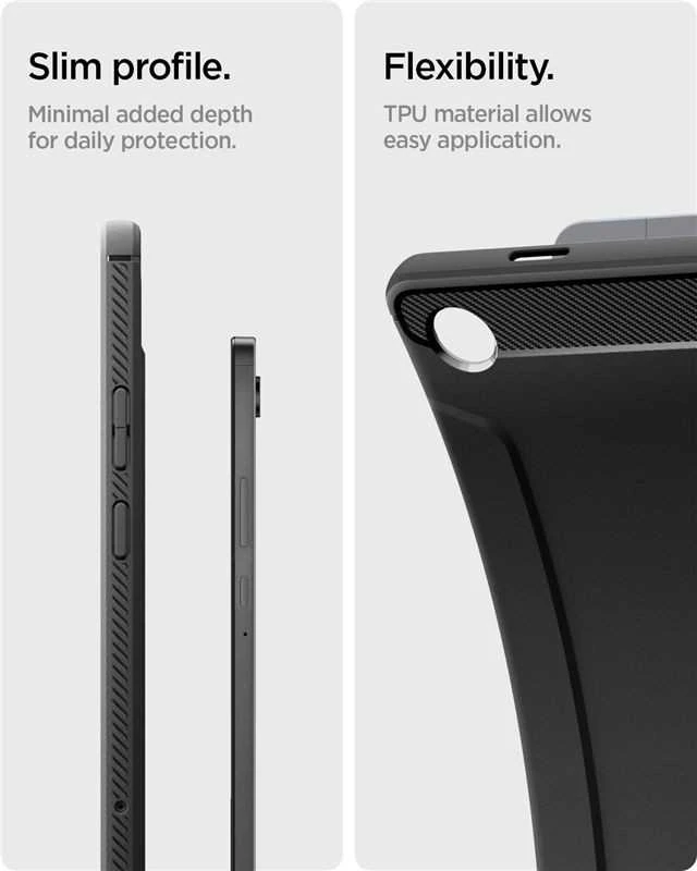 Spigen Rugged Armor do Galaxy Tab A11+ PLUS 11.0 X230 / X235 / X236 juoda