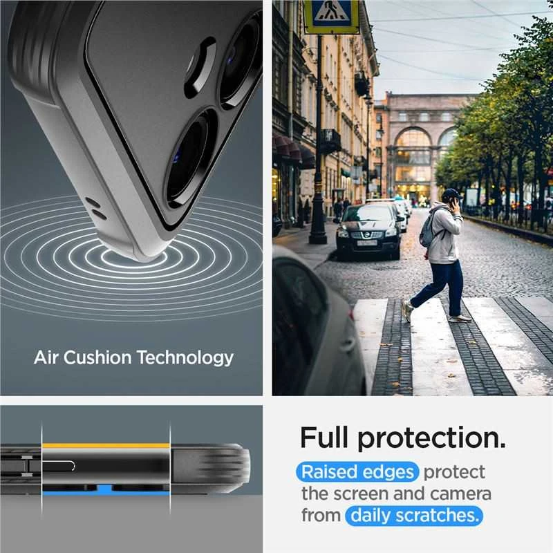 Samsung Galaxy S24 Spigen Rugged Armor Matte dėklas telefonui juodos spalvos