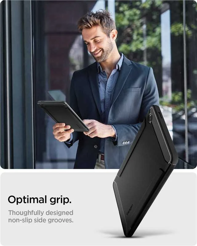 Spigen Rugged Armor do Galaxy Tab A11 8.7 X133 / X135 juoda