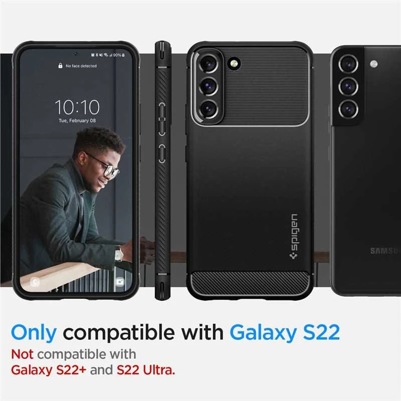 Dėklas SPIGEN ARMOR SAMSUNG S22 Juodas