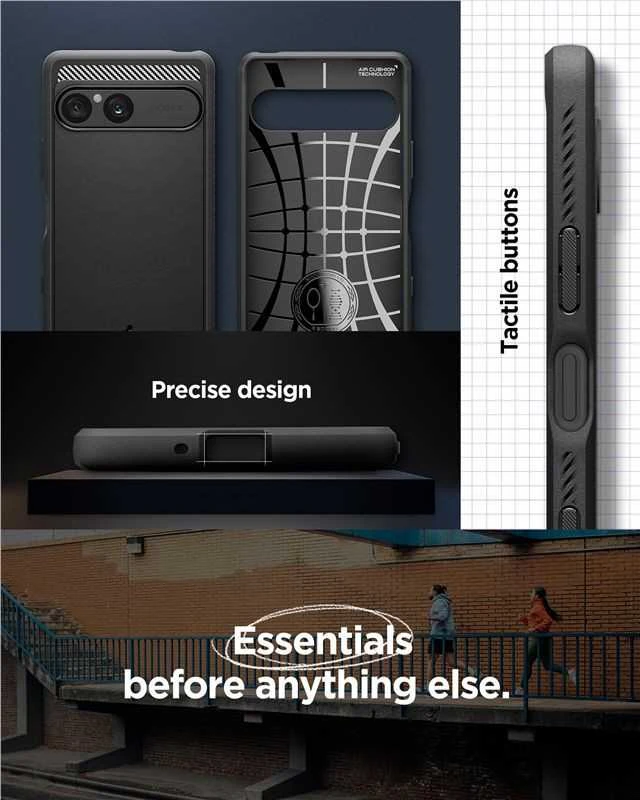Spigen Rugged Armor dėklas skirtas Sony Xperia 10 VII juodos spalvos