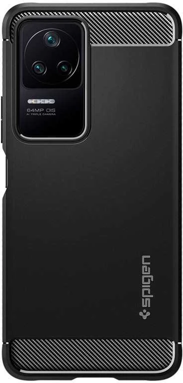 Dėklas Spigen Rugged Armor, matte juodas - Xiaomi POCO F4/Redmi K40S
