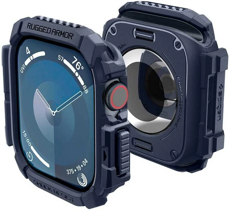 Spigen „Rugged Armor“, tamsiai mėlynas mėlynas - Apple Watch 10 42mm