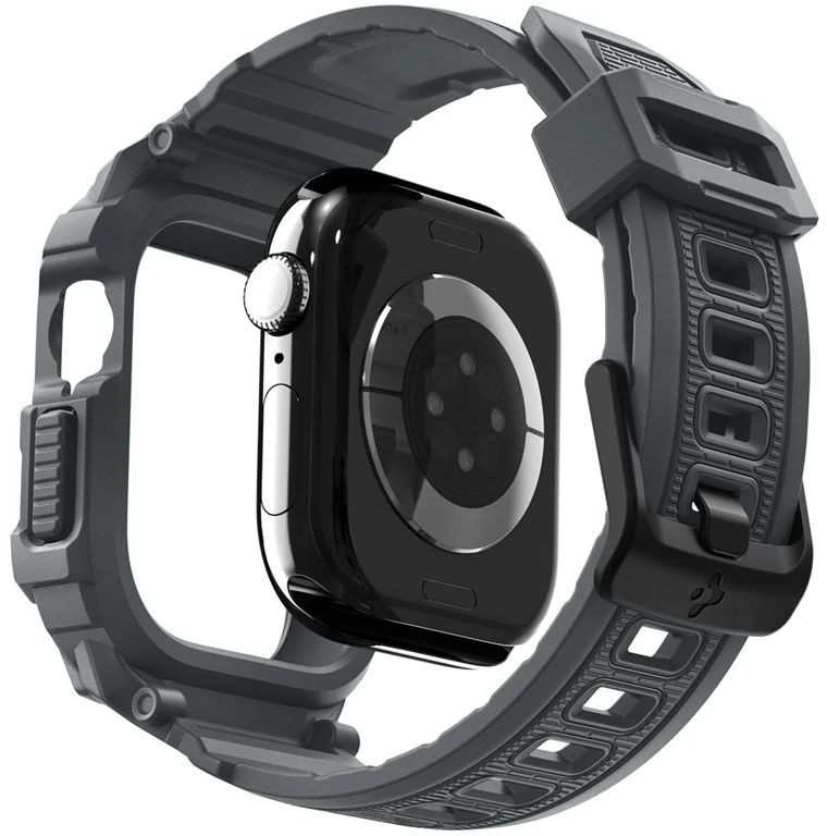 Spigen „Rugged Armor Pro 2“, tamsiai pilka – „Apple Watch 11“ (46 mm)
